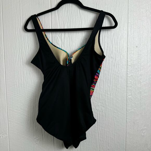 Miraclesuit Size 10 One Piece Tummy Control Bundle Seaglass Escape Night Large - Picture 8 of 16
